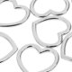 thumbnail image 5 of Nvzi 10 piezas de hebilla de anillo de metal artesanal en forma de corazón para cinturones, bolsos, correas, zapatos, color plateado, 5 of 5