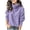 Purple, variant on Perfectbot Women's Turtleneck Fleece Top Pullover Fuzzy Warm Long Sleeve Loose Fit Fall Winter Wear