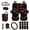 Eagle Red Rose, variant on Yuyamidu Aztec Ethnic Car Seat Cover Set of 15 Wolf Steering Wheel Cover Dream Catcher Seat Belt Pads Garbage Bag Air Vent Pocket Rearview Mirror Cover Car Coasters Keychain Fit for SUV Van Sedan