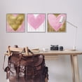 thumbnail image 2 of Stupell Industries Glam Paint Drip Hearts Design Art for Kids Painting Gray Framed Art Print Wall Art, 17 x 17, Set of 3, 2 of 9