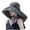 Army Green, variant on Sun Hat for Women Wide Brim Travel Sun Visor Bow Chin Strap Spring and Summer Outdoor Hat for Face Brown