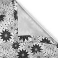 thumbnail image 5 of Ambesonne Vintage Grommet Curtain, Flowers Bridal Floral, 50" x 84", White Black, 5 of 6
