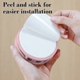 thumbnail image 4 of MTBLYS Non Perforated Folding Cup Storage Rack Wall Mounted Plastic Cup Holder 1 Pack Adhesive Mount No Tools Needed Office Cabinet Dormitory Bedside Use, 4 of 6