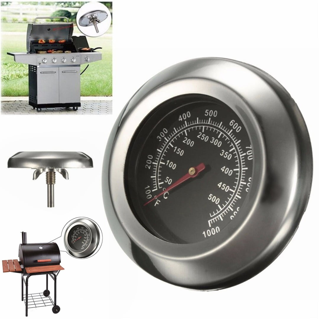 BBQ Smoker Grill Stainless Steel Thermometer Temperature Gauge 60℃-427℃ W7O3 