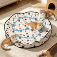 thumbnail image 5 of Interactive Cat Toys for Indoor Cats-Hide and Seek Game with 5-Holes Mat,Mouse-Squeak Interactive Cat Toy Ball,Pounce Pal Cat Toy Interactive,Motion-Activated 27.6x27.6in, 5 of 6