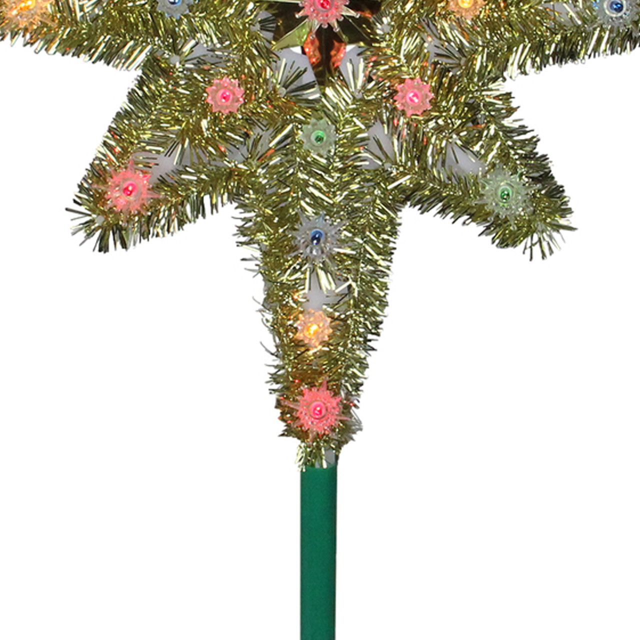 Northlight 21" Lighted Gold Star of Bethlehem Christmas Tree Topper - Multicolor Lights