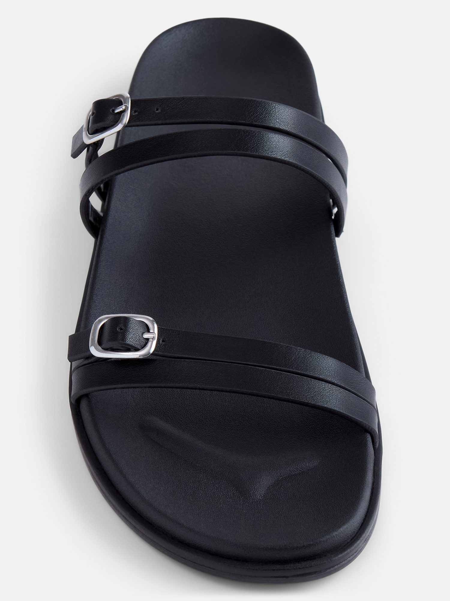 No Boundaries Women's Double Strap Footbed Sandals photo 5