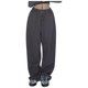 thumbnail image 2 of Pantalones informales de otoño con cordón y pierna ancha para mujer - Mezcla de poliéster y spandex, tallas S-XXL, aptos para deporte/ocio, tallaje normal, 2 of 4