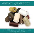 thumbnail image 2 of Sewing Thread - Spools of Polyester Thread for Sewing Machine for Beginners Hand Stitching Quilting - yds Each in Colors + Bonus, 2 of 6