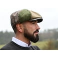 thumbnail image 3 of Hanna Hats Irish Tweed 100% Wool Cap for Men Donegal 8 Piece Patchwork Flat Hat Made in Ireland, 3 of 8