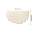 thumbnail image 3 of Byujiro Scalloped Edge Entryway Doormat, Non‑Slip Durable Indoor Outdoor Floor Rug, Low‑Profile Decorative Household Mat, Dirt‑Trapping Shoe Scraper for Front Door, Porch, Hallway, Balcony, 3 of 5
