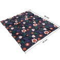 thumbnail image 3 of Pioneer Flower Floral Print Pattern Blanket,Comfortable Soft Flannel Throw Blanket,All Season,Warm Lightweight Blankets for Sofa Bed Couch Living Room Chair,50"x60", 3 of 4