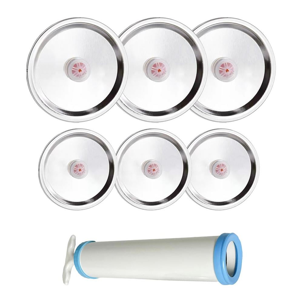 Tohuu Mason Jar Vacuum Kit Portable Vacuum Pump With Lid Food Jar