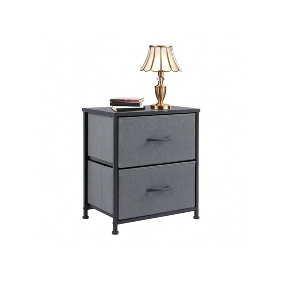 Wide Dresser For Bedroom, Fabric Storage Drawer Organizer With 2 Drawers, Multi-Purpose Storage Chest For Bedroom