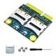thumbnail image 1 of Tarjeta TF dual a mini adaptador PCI-E PCIe lector tarjetas memoria, 1 of 7