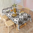 thumbnail image 2 of Boho Bohemia Geometric Line Art Rectangle Tablecloth 60"x120",Waterproof Polyester Rectangle Table Cloth, Wipeable Spillproof Polyester Tablecloth for Dining, Camping, Indoor and Outdoor, 2 of 5