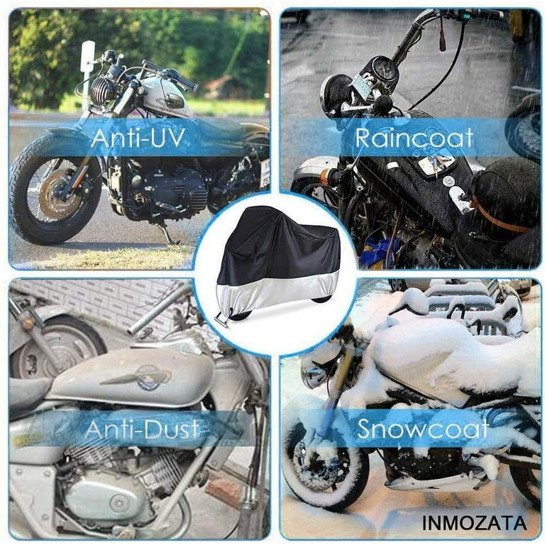 Motorcycle Cover, Waterproof Motorcycle Cover All Weather Outdoor  Protection,Oxford , Fit for Length 96