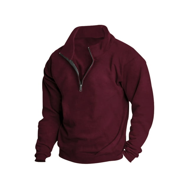 Fashnice Chandails en Molleton pour Hommes en Molleton Doux Chandail Col Rond Chandail en Molleton Athlétique Haut de Sport Alcool 2TG