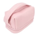 thumbnail image 1 of Bolsa de Maquillaje de Vije, Cuero Impermeable Pu Portátil de Gran Capacidad de Doble Capa Bolsita Cosmética Rosa para Artículos de Tocador para Mujeres, 1 of 7