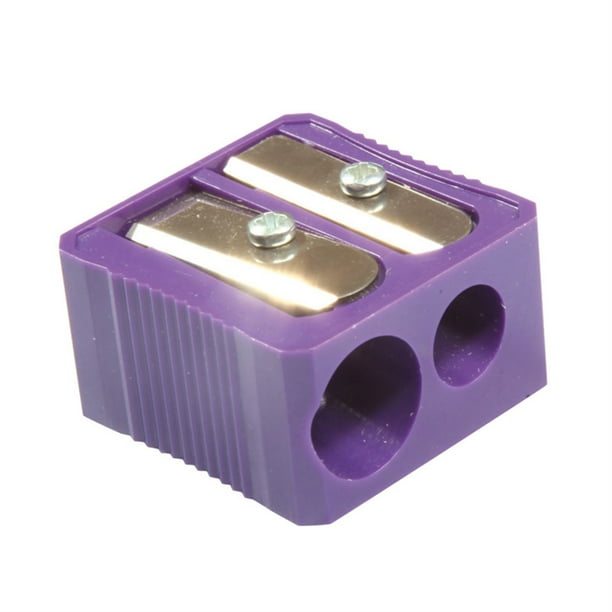Dual Hole Plastic Pencil Sharpener, Assorted Color