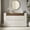 Antique White, variant on Keywhat 6 Drawer Dresser for Bedroom, Modern Minimalist Storage Chest with Handleless Design, Silent Metal Slides, Deep and Shallow Drawers for Bedroom Living Room,Black Oak