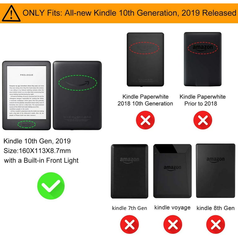 MonsDirect Case Compatible with 6 All-New  Kindle 11th Generation  2022 (Model:C2V2L3) Slim PU Leather Smart Auto Wake/Sleep Case Cover for  New  Kindle 11th Generation 2022 Release, Mint 