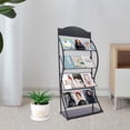 thumbnail image 2 of Multi-layer Book Shelf Rack Floor Storage Display Rack USspaper Comic Display, 2 of 11