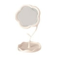 thumbnail image 1 of Espejo de maquillaje para escritorio  degree Espejo de belleza ajustable con forma giratoria para mesa Blanco, 1 of 9