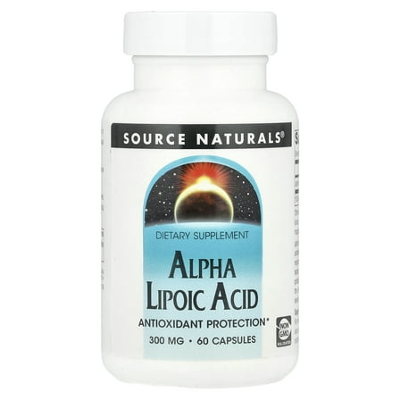 Source Naturals Alpha Lipoic Acid, 300 mg, 60 Capsules