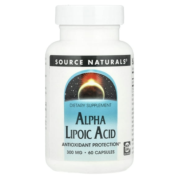Source Naturals Alpha Lipoic Acid, 300 mg, 60 Capsules