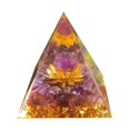 thumbnail image 1 of EZLIFE Pirámide de bola de cristal tallado con múltiples facetas y incrustaciones tridimensionales, adorno Y7A4, 1 of 7