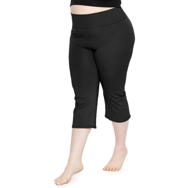 Stretch Is Comfort Women's Plus Size Capri Yoga Pants | Adult Xlarge ...