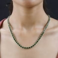 thumbnail image 5 of Chrome Diopside Tennis Necklace 18 Inches in Vermeil Yellow Gold Over Sterling Silver 33.00 ctw, Tennis Necklace in Yellow Gold Plated, 5 of 10