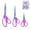 Purple, variant on EGYMEN Colorful Titanium Coated Scissors, Multi-Use Household Scissors Set with Superior Stainless Steel Blades, Ergonomic Comfort Gripped Scissors for Fabric, Paper(Blue)