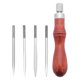 thumbnail image 2 of Punzón para coser a mano, herramientas de reparación de punzón, herramientas de perforación multifuncionales para manualidades de cuero, para marcar, 2 of 9