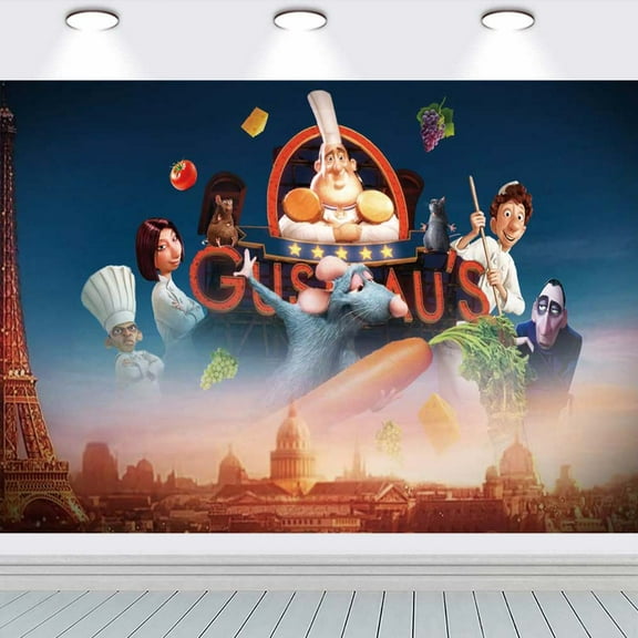 Ratatouille school Taspestry Wall Decor Birthday Banner Backdrop Background Party Supplies Poster Fans
