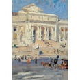 thumbnail image 3 of Colin Campbell Cooper 11x14 Black Modern Framed Museum Art Print Titled - New York Public Library (circa 1912), 3 of 5