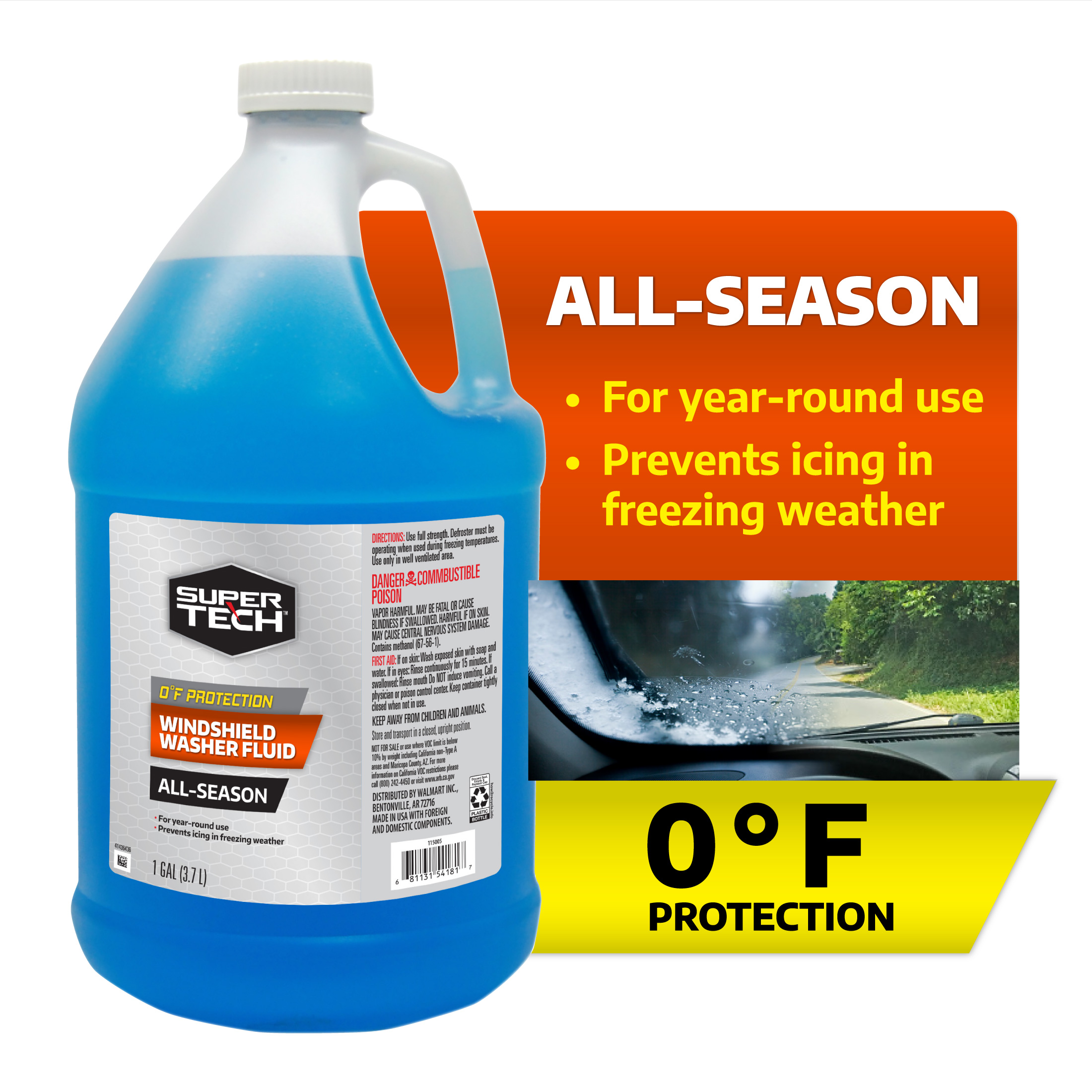 Walmart windshield washer fluid discount