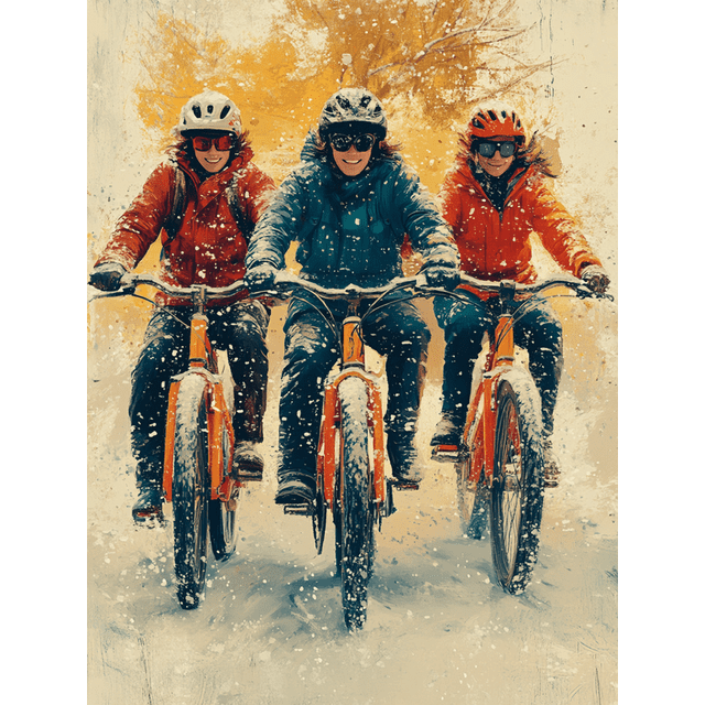 Qisvanset Framed Canvas Wall Art 12x16 Inch Cool Biker Animal Kids Room Bright Wall Decor