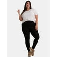 thumbnail image 2 of Terra & Sky Women's Plus High Waist Ankle Length Leggings, 27" Inseam, Sizes 0X-5X, 2 of 5