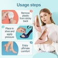 thumbnail image 4 of Metatarsal Pads Ball of Foot Cushions, Heel Inserts for Women, Foot Pain High Heel Comfort Shoe Filler, Heel Pads Grips for Shoe Too Big, Loose Shoes, Blisters (Beige+Black) D90, 4 of 6