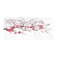 thumbnail image 1 of Nature Beach Towel, Japanese Plant Sakura Flower Abstract Backdrop Art, Quick Dry Soft Ultra Compact Microfiber for Camping Sports Yoga Hiking, Dark Brown Dark Coral, by Ambesonne, 1 of 2