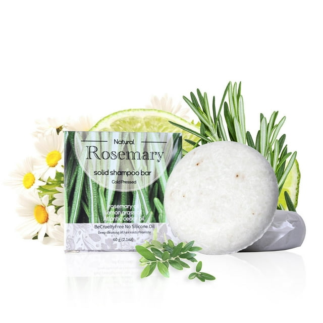 Jabón para lavar el cabello con proteína de queratina, jabón para lavar el cabello con romero, 60 g.