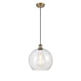 thumbnail image 3 of 516-1P-WPC-G124-12 Innovations Lighting Ballston Athens 1 Light 12" Cord Hung Mini Pendant Brushed Brass/Seedy, 3 of 4