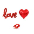 thumbnail image 1 of Diconna 12 Pcs Valentines Day Balloons Set Heart-shaped Love Balloons with Ribbon Decorative Balloons for Wedding Proposal Party Decor, 1 of 7