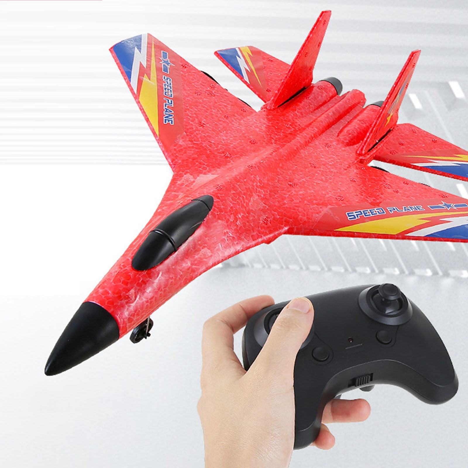 Meggemo SU-27 Foam RC Gravity Glider - Speed Plane Toy with Lightweight Design, Ideal for Indoor/Outdoor Flying & Holiday Gifting for All Ages