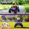 thumbnail image 7 of Historyli 12V Ride On Truck, Battery Powered Ride On Car Toy, with 2.4G Remote Control, Purple, 7 of 7
