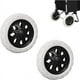 thumbnail image 1 of Ruedas para carrito de compras con capacidad de carga, ruedas resistentes y duraderas con funcionamiento suave, 2 piezas negras, que ofrecen un amplio uso, desde carritos de supermercado hasta, 1 of 5