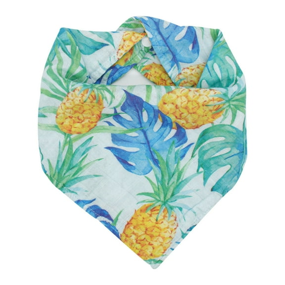 Bandana Bib - Pineapple and Banana Leaves