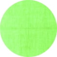 thumbnail image 1 of Ahgly Company Indoor Round Solid Green Modern Area Rugs, 5' Round, 1 of 4